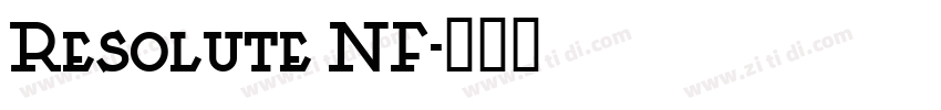 Resolute NF字体转换